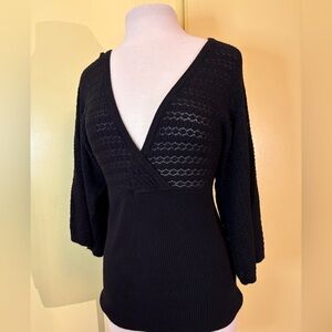 Elle Faux Wrap Knit Top.